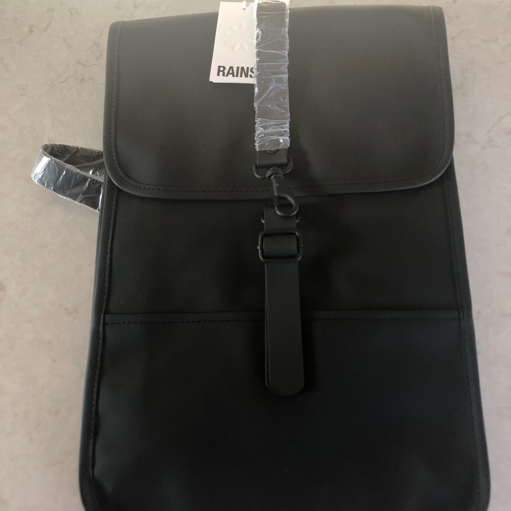 Rains Mini Backpack in Black NWT